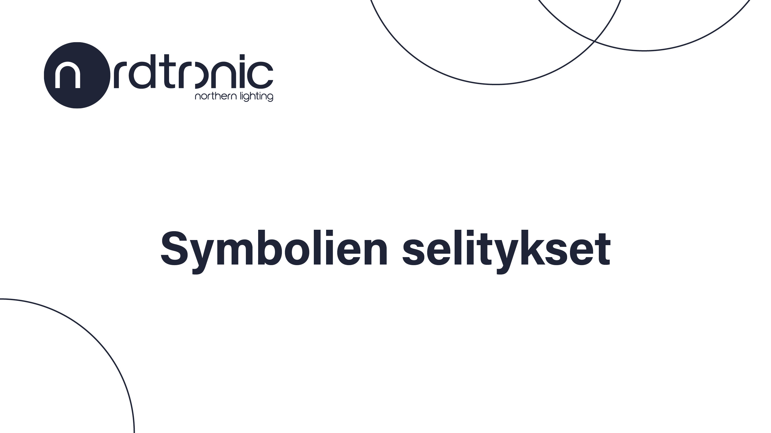 Symbolien selitykset